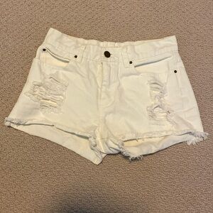 Billabong Women’s Teen Size 24 White Denim Shorts